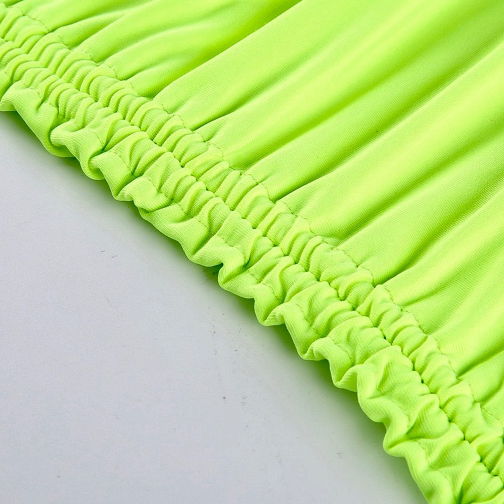 ππSuper hot neon lime stretchy mini dress - Picture 8 of 8